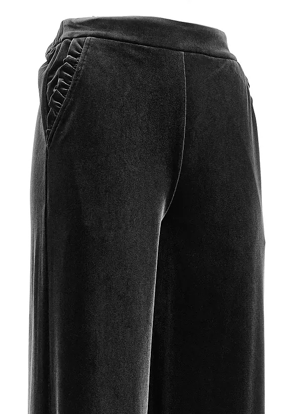Pantaloni Wide leg chenille pants - Img 2