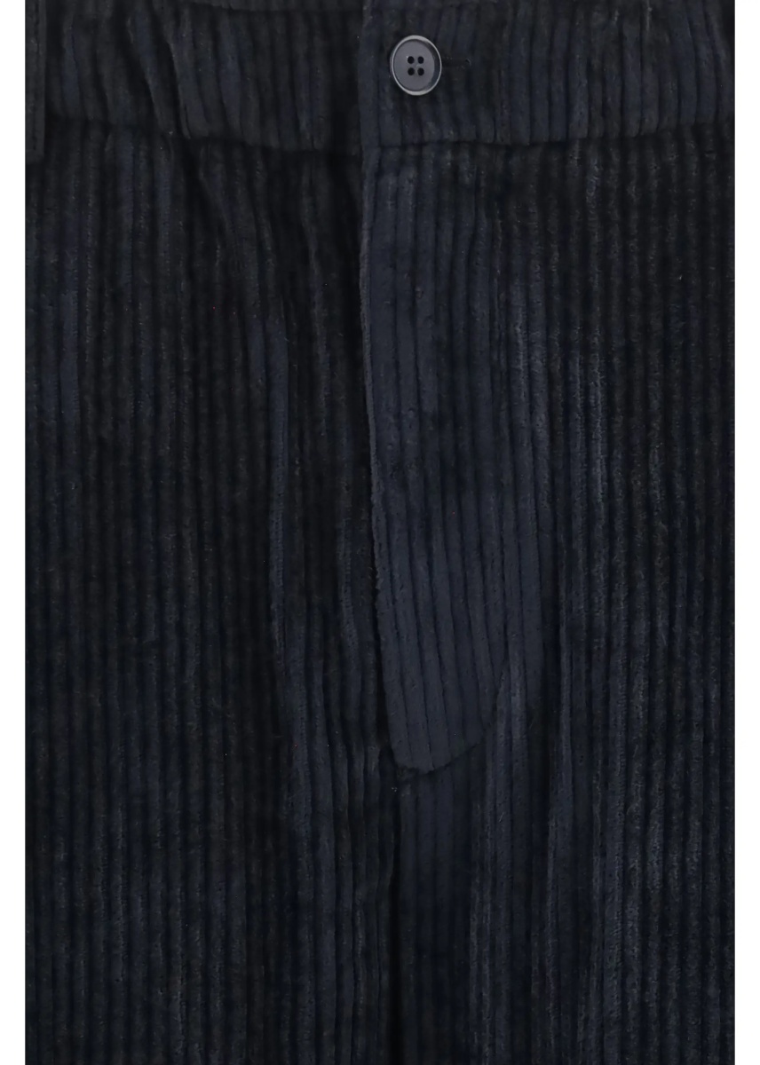 Pantaloni Wide-leg ribbed viscose velvet Pants - Img 3