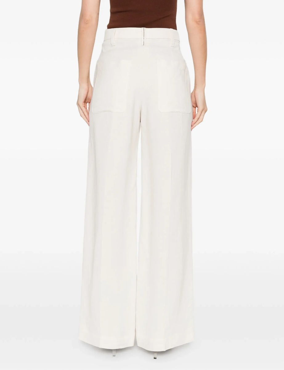 Pantaloni Wide Pants in fluid twill - Img 4