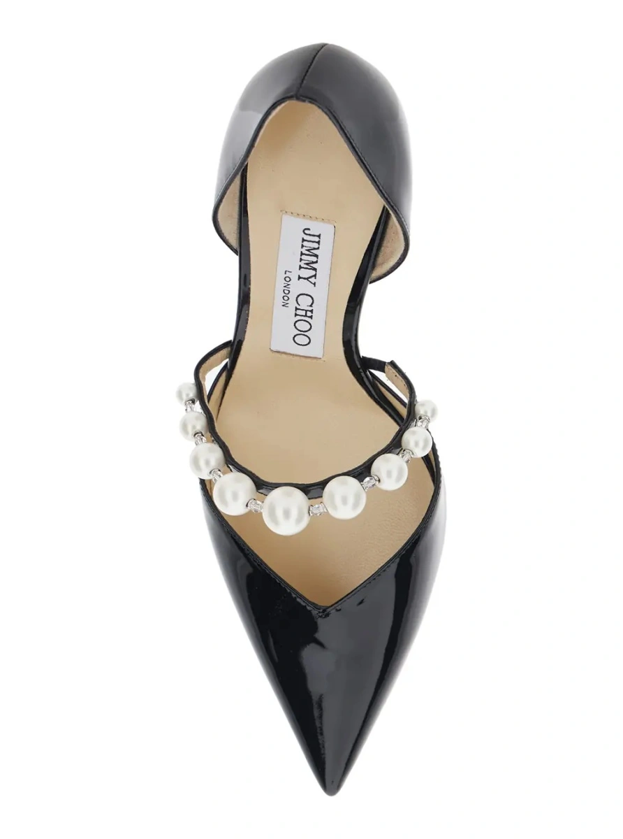 Pantofi cu toc Jimmy Choo negri din piele 'Aurelie' - Img 4