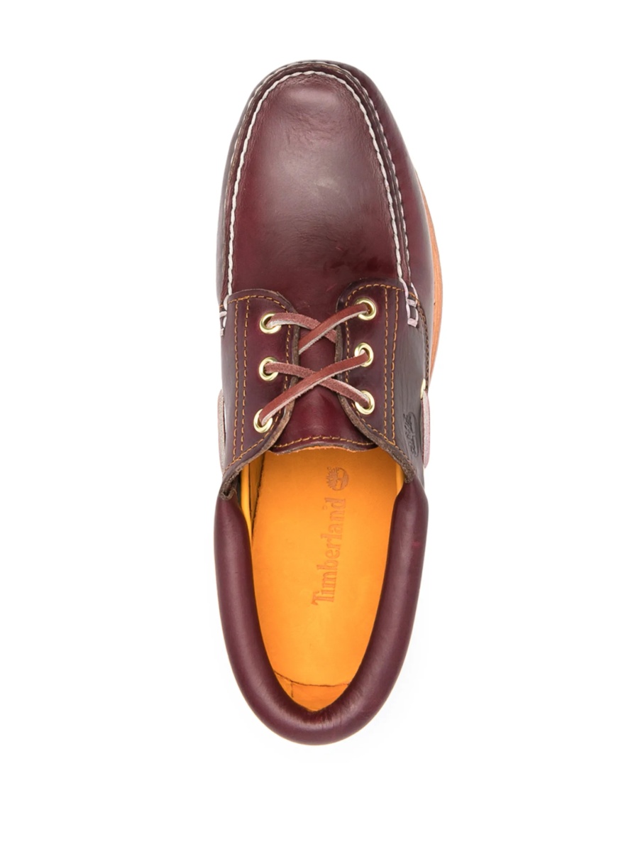 Pantofi de navigatie Timberland rosii din piele - Img 4