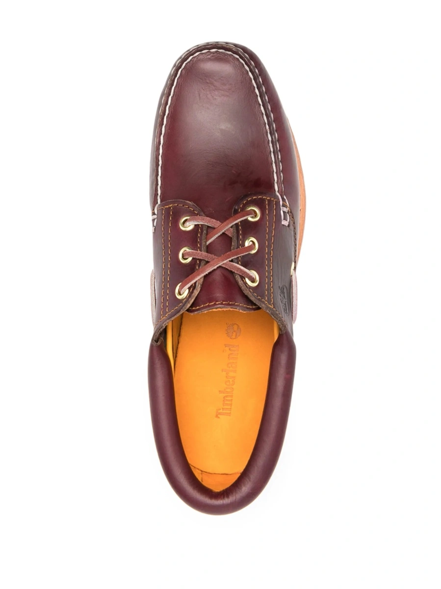 Pantofi de navigatie Timberland rosii din piele - Img 4