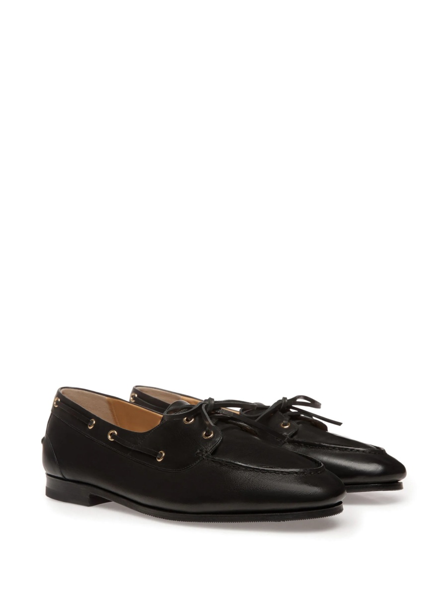 Pantofi Derby Bally negri din piele - Img 2