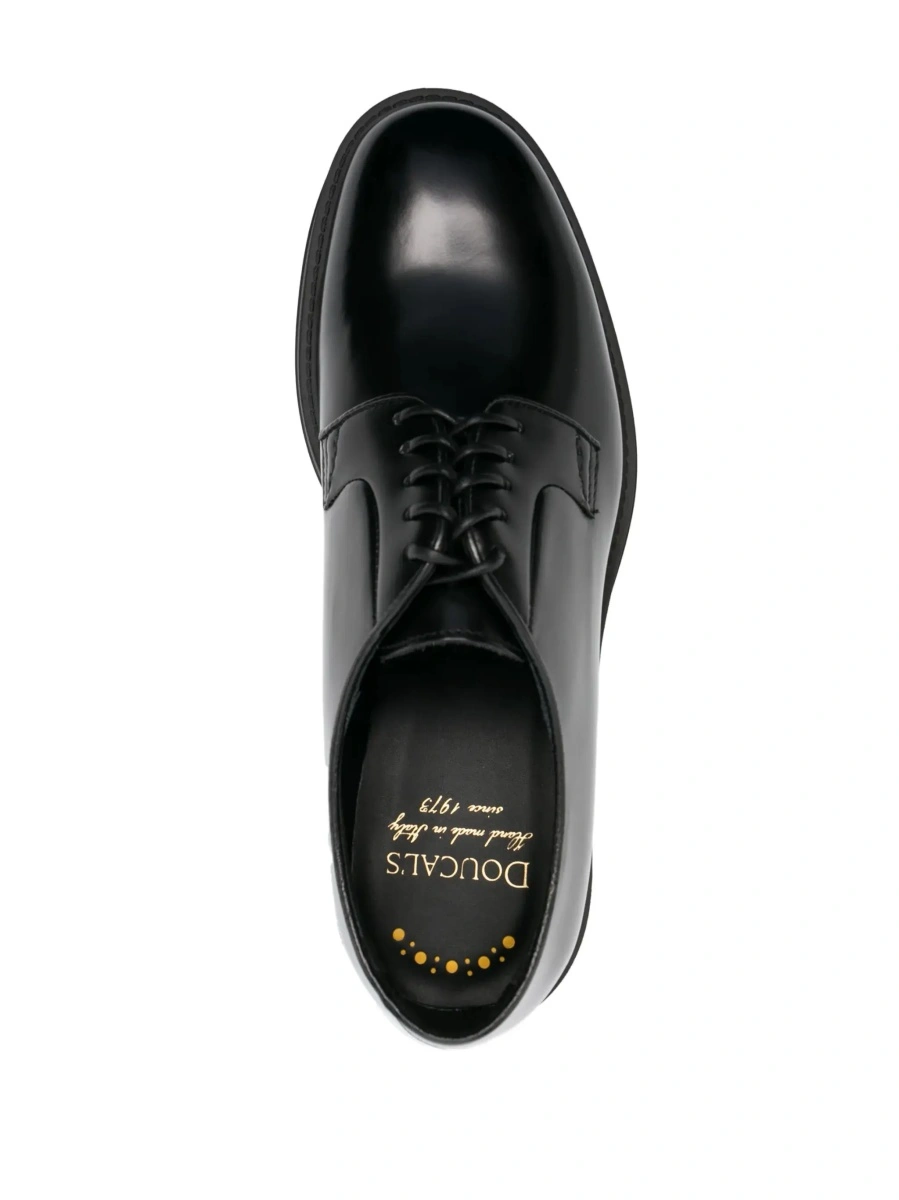 Pantofi eleganti Doucal's negri din piele de vitel - Img 7