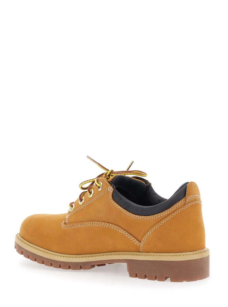 Pantofi eleganti Timberland bej din piele - Img 3