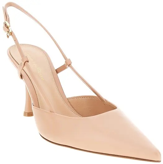 Pantofi Leather 'Ascent' slingback pumps - Img 2