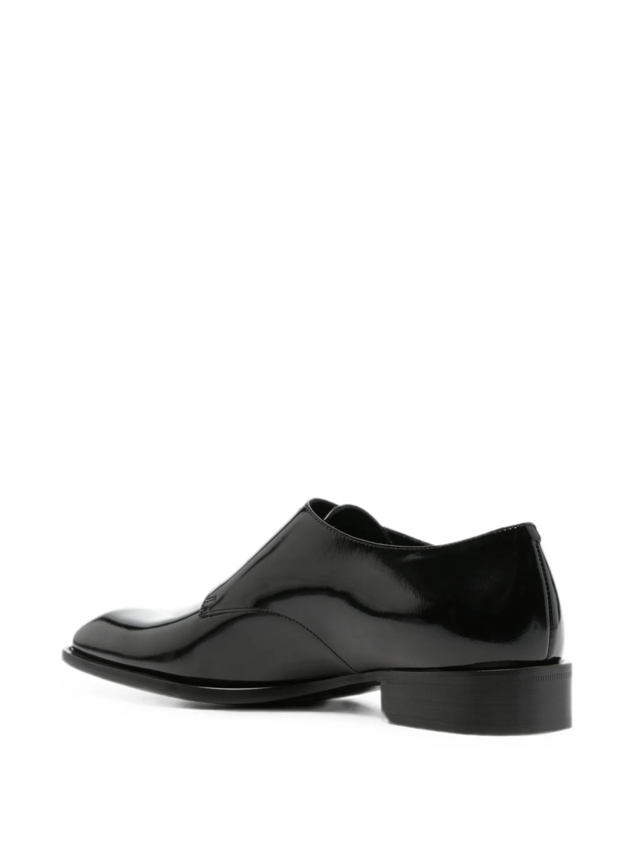 Pantofi Monkstrap Saint Laurent negri din piele - Img 3