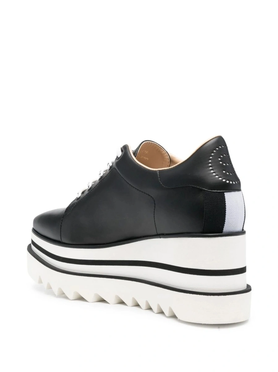 Pantofi Oxford Stella McCartney elyse negri din material textil si poliuretan - Img 3