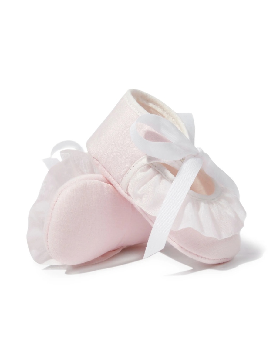 Pantofi premergatori Paz Rodriguez roz din material textil - Img 4