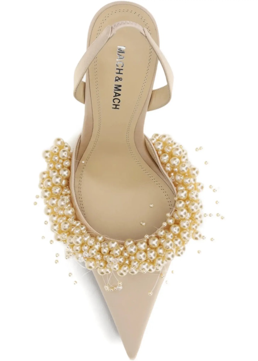 Pantofi Slingback Pumps with pearls - Img 3