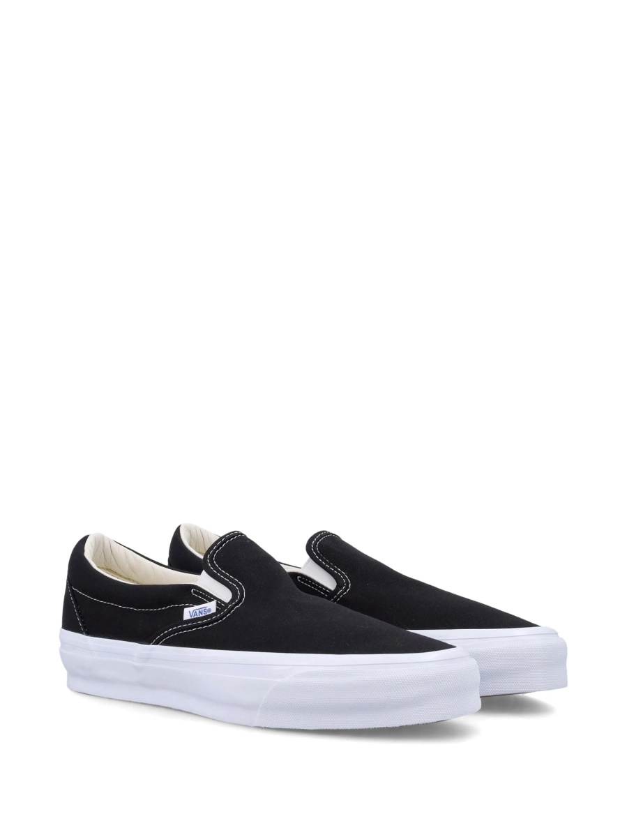 Pantofi slip-on Vans Slip On negri din material textil - Img 2