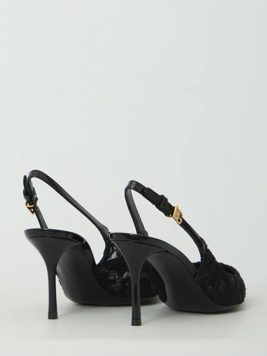 Pantofi Taormina Lace Slingback Pumps - Img 3