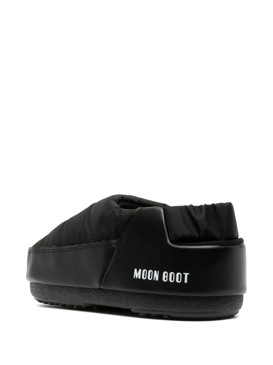 Papuci Moon Boot negri din poliamida si pvc - Img 3