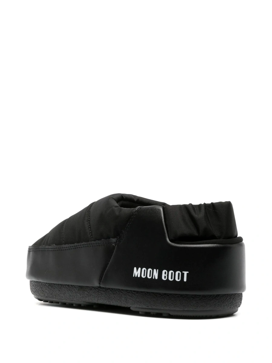 Papuci Moon Boot negri din poliamida si pvc - Img 3