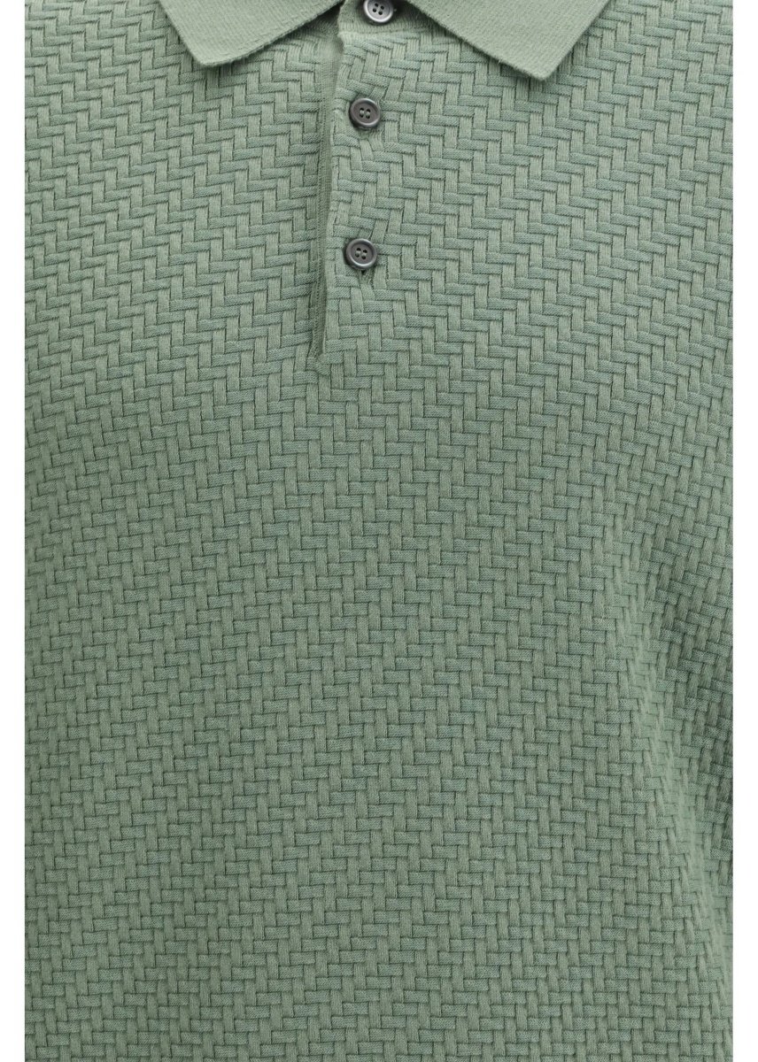 Polo Shirt with woven pattern - Img 3