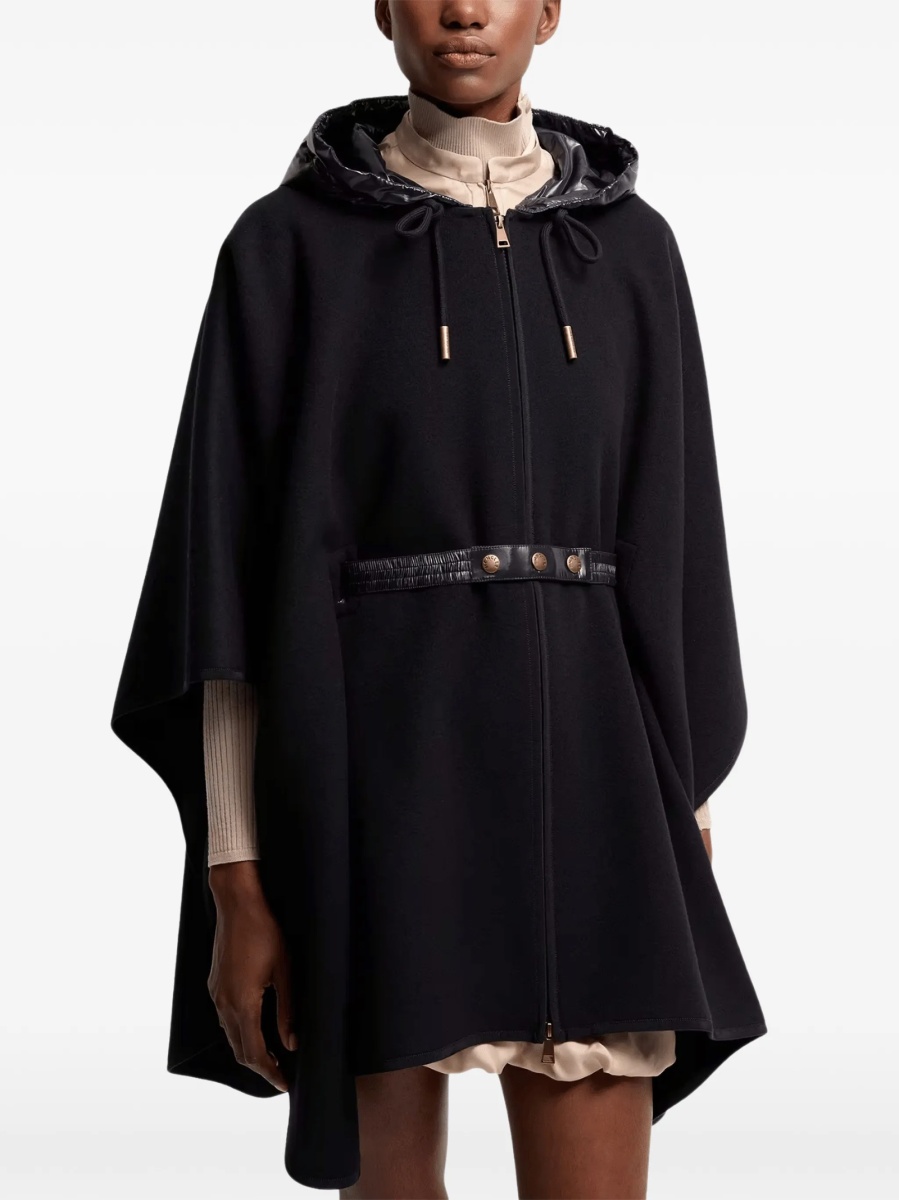Poncho Moncler negru din poliamida - Img 2