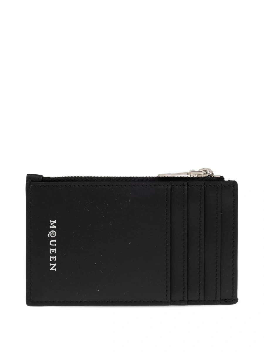 Portofel Alexander McQueen negru din piele - Img 2