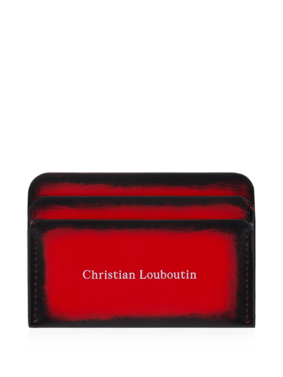 Portofel Christian Louboutin rosu din piele - Img 2