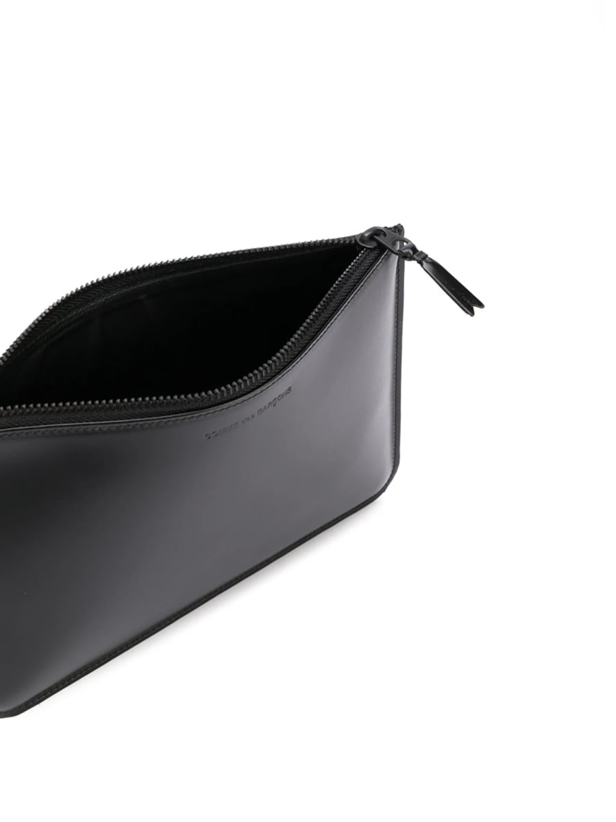 Portofel Comme des Garçons negru din piele - Img 3