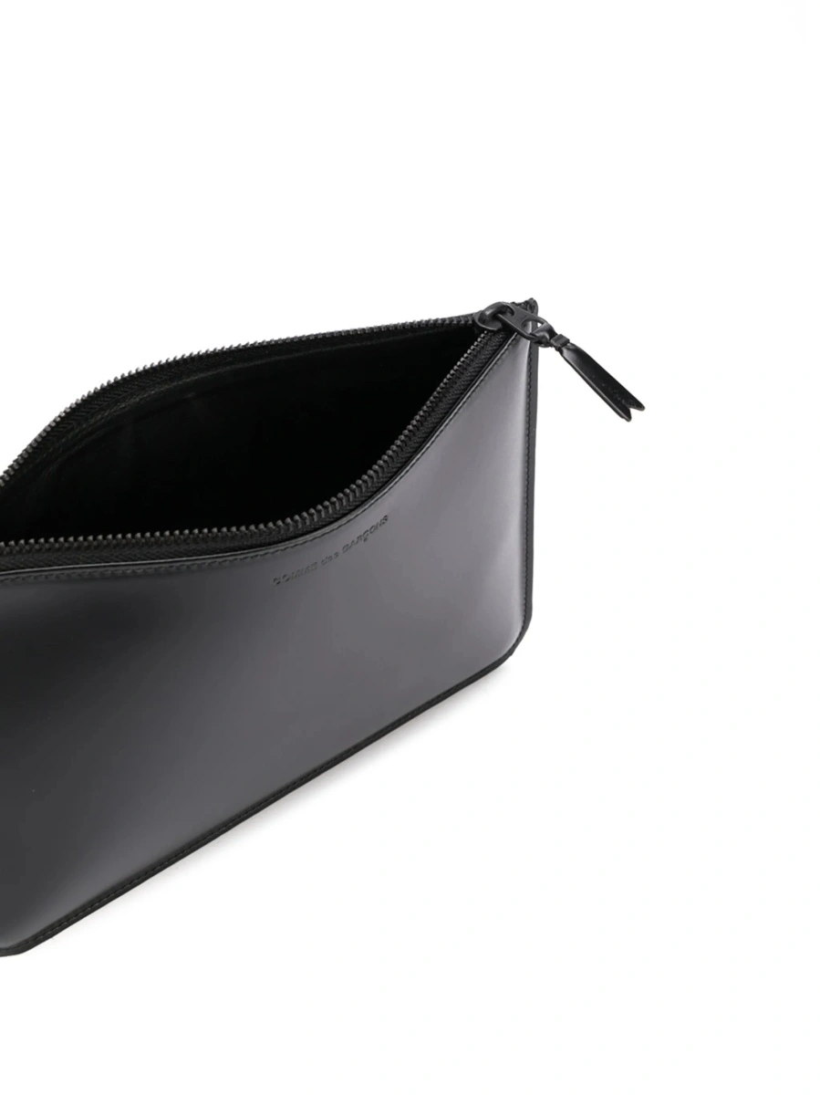 Portofel Comme des Garçons negru din piele - Img 3