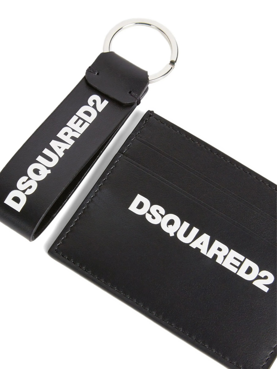 Portofel DSQUARED2 negru din piele - Img 2