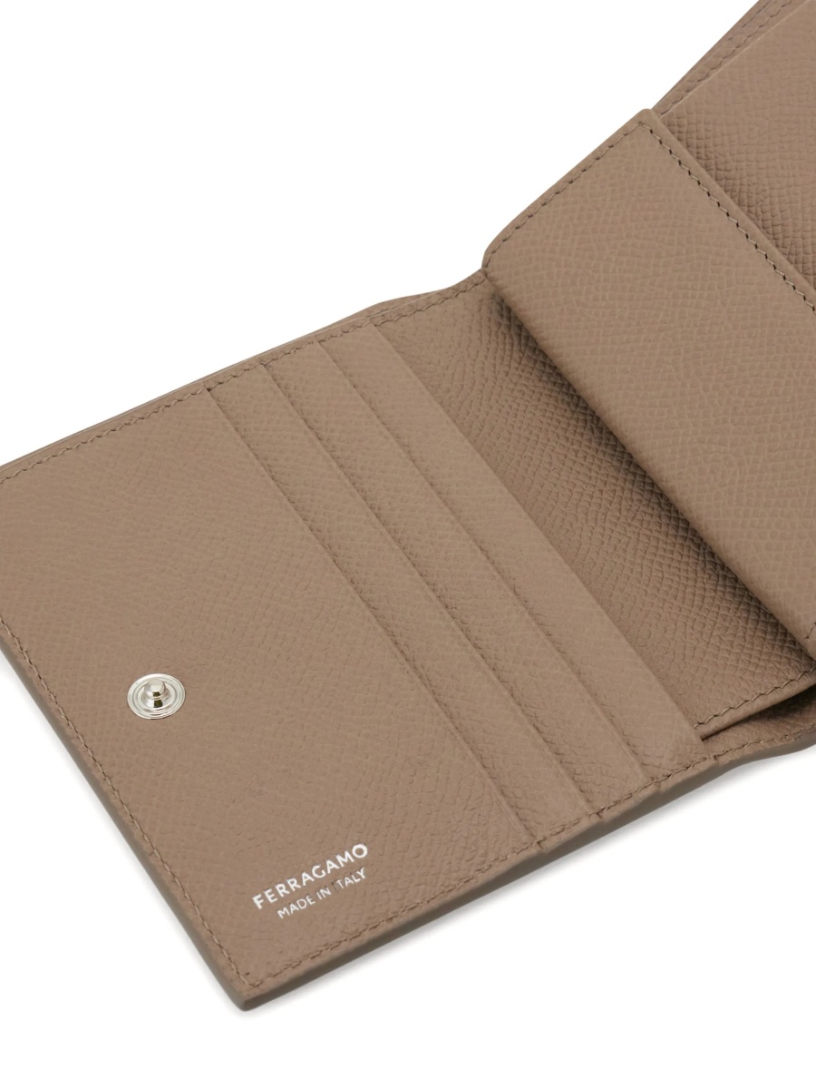 Portofel Ferragamo gancini neutru din piele - Img 5