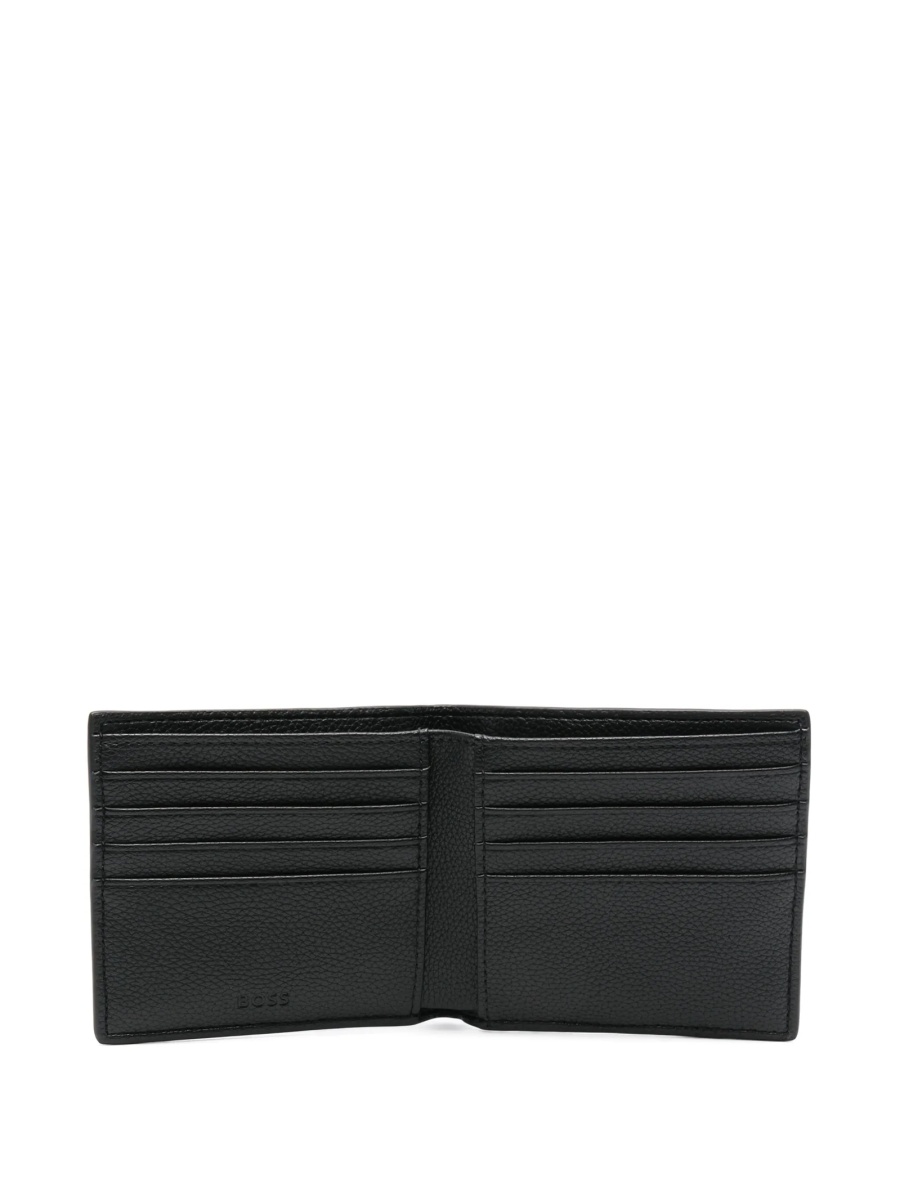 Portofel Hugo Boss negru din poliuretan si polyester - Img 3