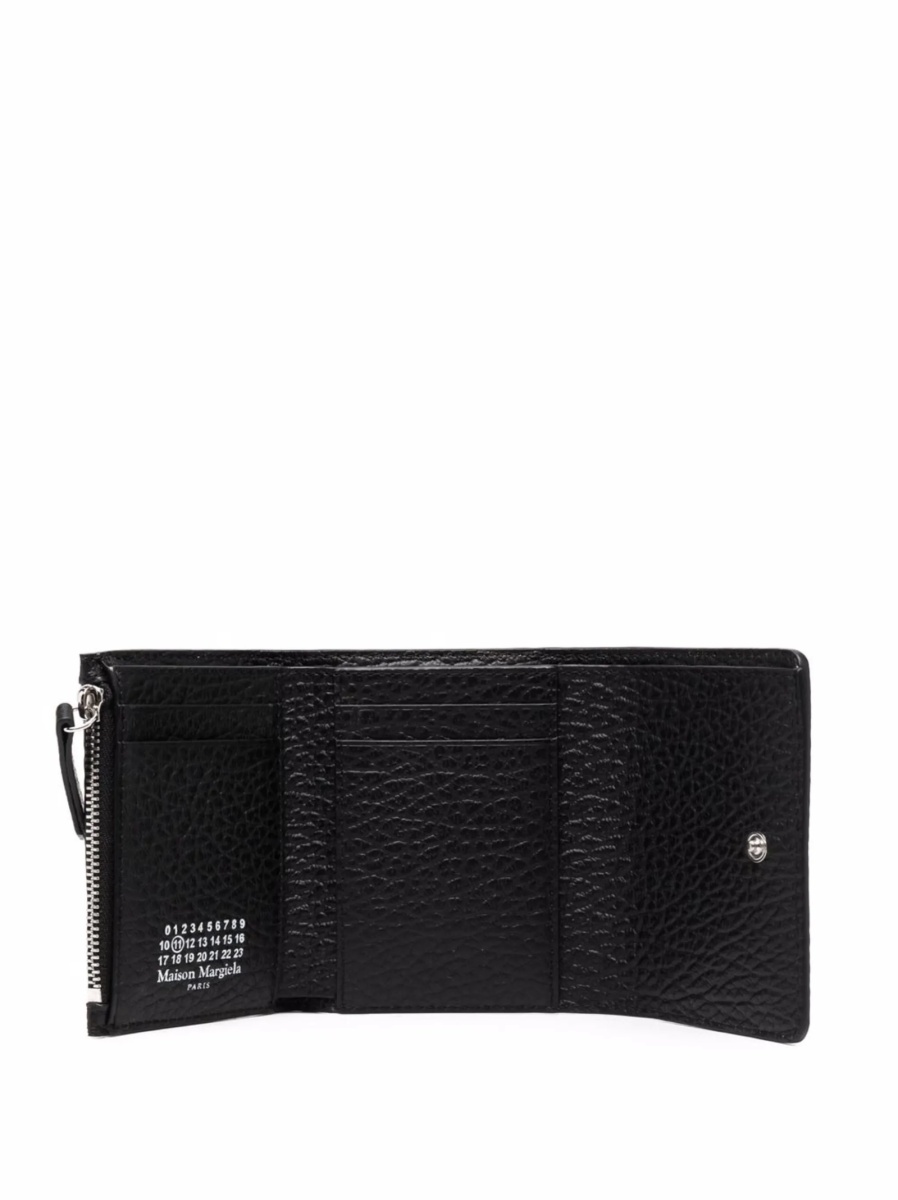 Portofel Maison Margiela negru din piele - Img 3