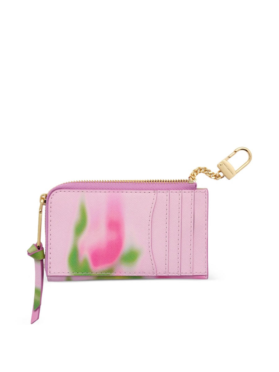 Portofel Marc Jacobs snapshot roz din poliuretan si piele - Img 2