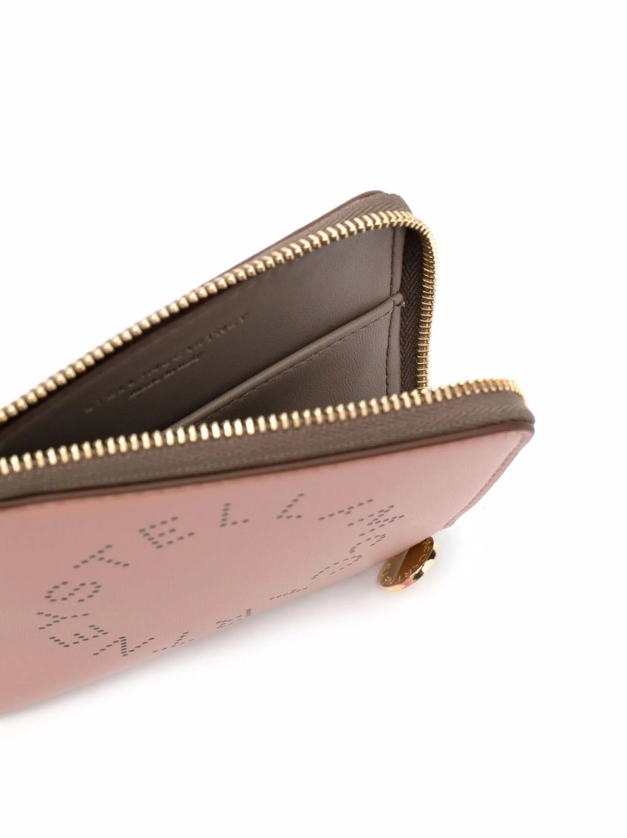 Portofel Stella McCartney roz din poliuretan - Img 3