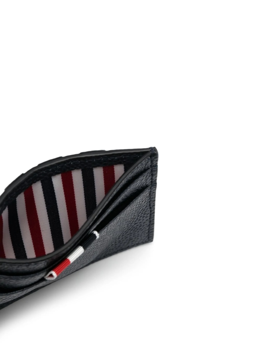Portofel Thom Browne negru din piele - Img 3
