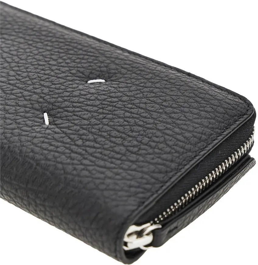 Portofele Grained leather zip-around wallet - Img 4