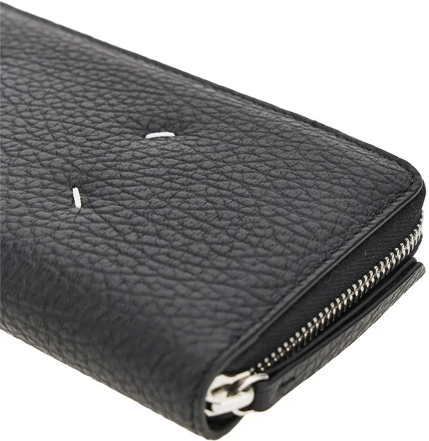 Portofele Grained leather zip-around wallet - Img 4