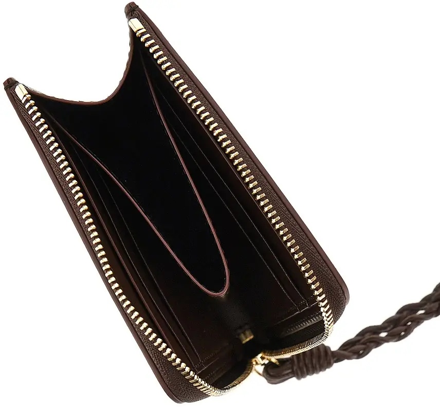 Portofele 'Tangle' leather zippered cardholder - Img 3