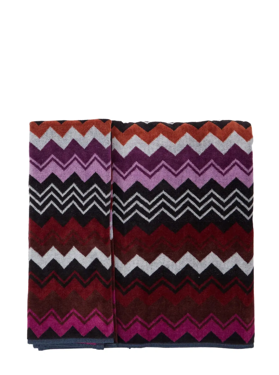 Prosoape MISSONI HOME Set of 2 towels in multicolored Tech Fabric unisex - Img 2