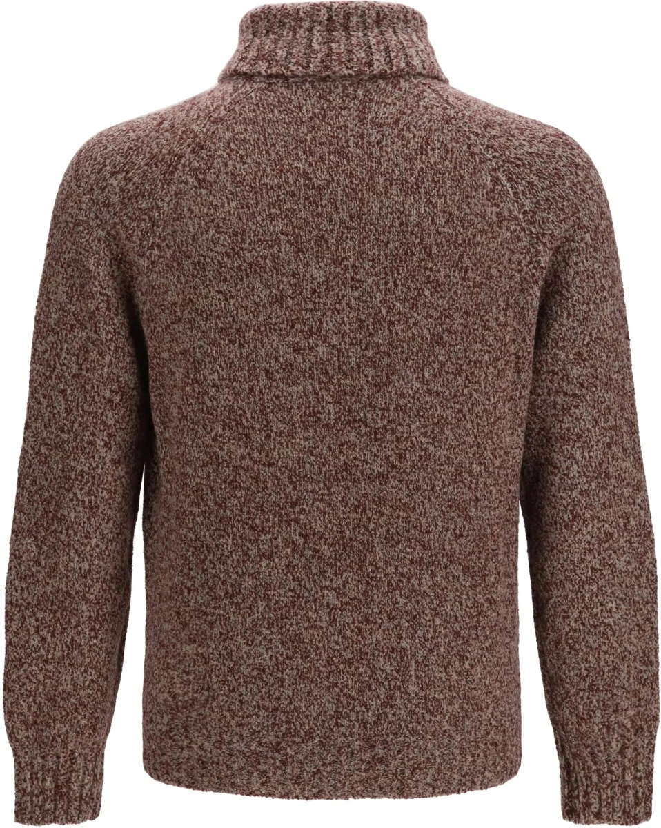 Pulover Brunello Cucinelli multicolor din lana si matase - Img 2
