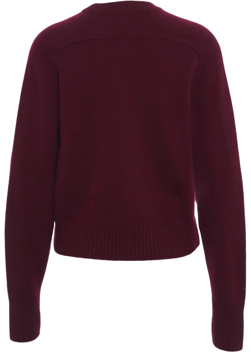 Pulover Colorush rosu din casmir 'Ollie' - Img 3