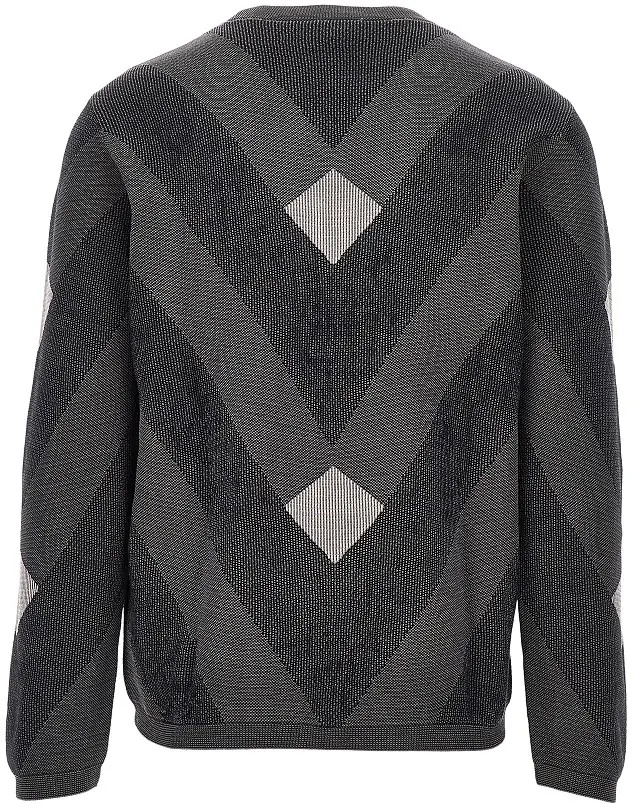 Pulover Cotton sweater with jacquard motif - Img 3