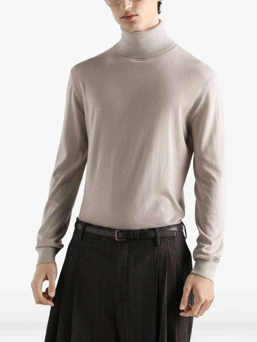 Pulover Dolce &amp; Gabbana multicolor din casmir - Img 6