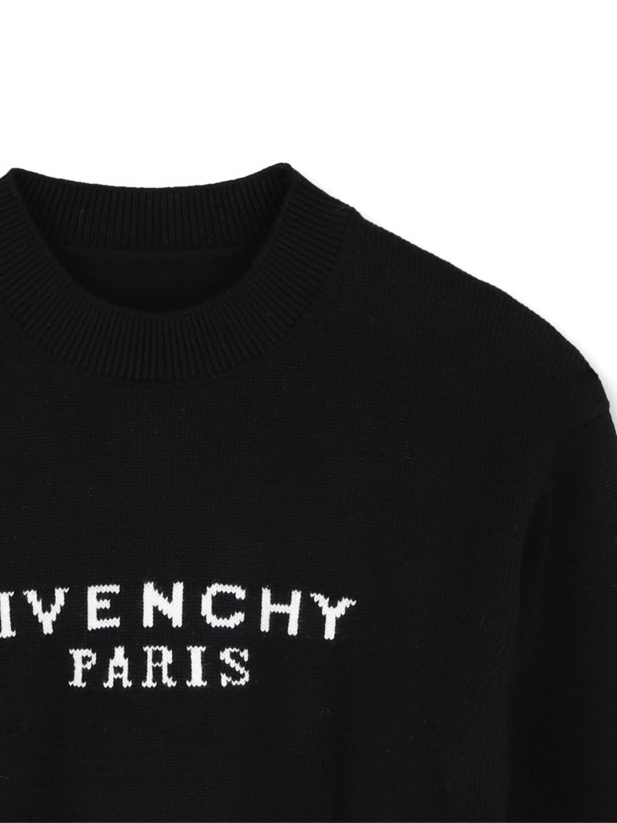 Pulover Givenchy negru din bumbac si casmir - Img 3