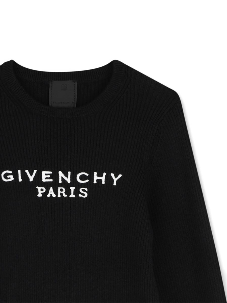 Pulover Givenchy negru din bumbac si casmir - Img 3