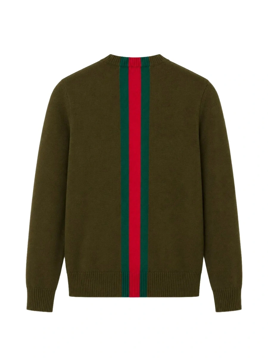 Pulover Gucci verde din lana - Img 4
