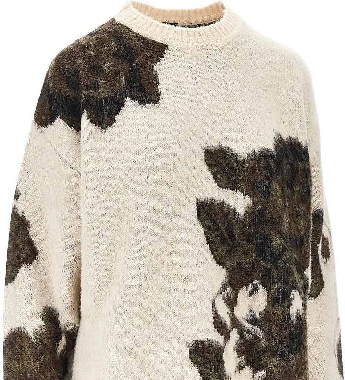Pulover Jacquard wool and alpaca blend sweater - Img 2