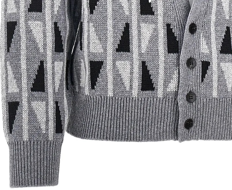 Pulover Jacquard wool and cashmere cardigan - Img 2