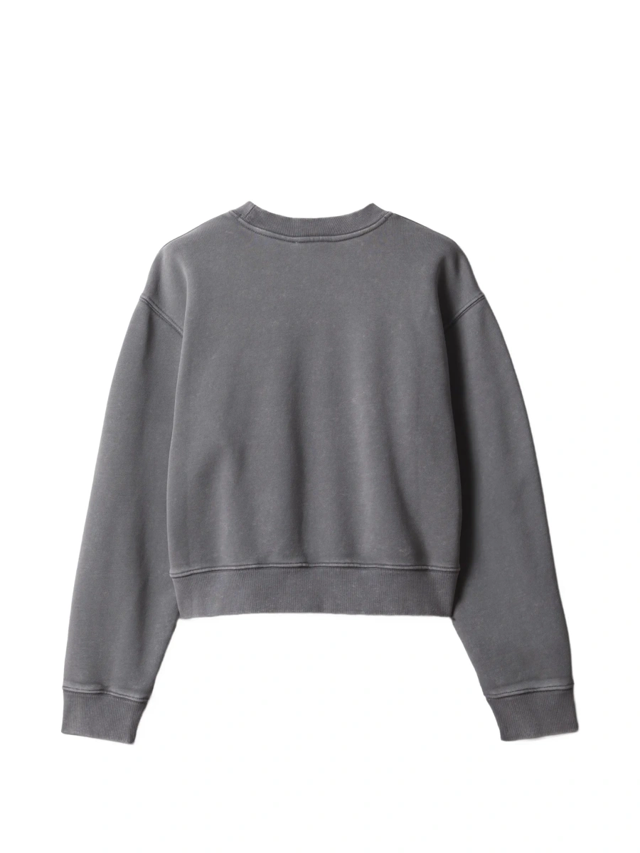 Pulover MAISON KITSUNÉ gri din bumbac organic - Img 3