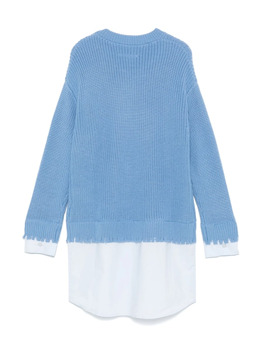 Pulover MM6 Maison Margiela albastru - Img 2