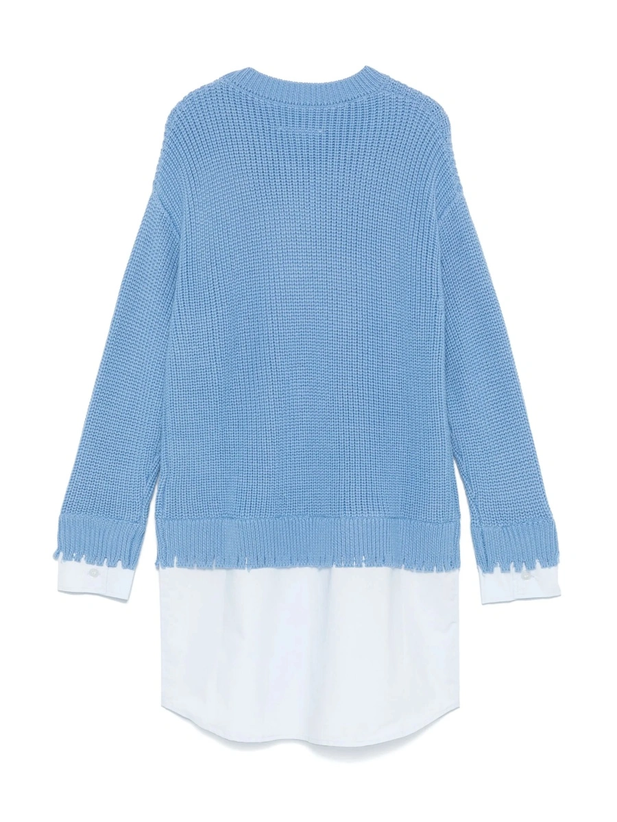 Pulover MM6 Maison Margiela albastru - Img 2