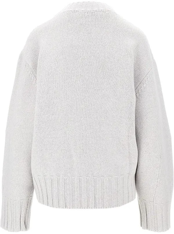 Pulover Moulded hem wool and cashmere sweater - Img 3