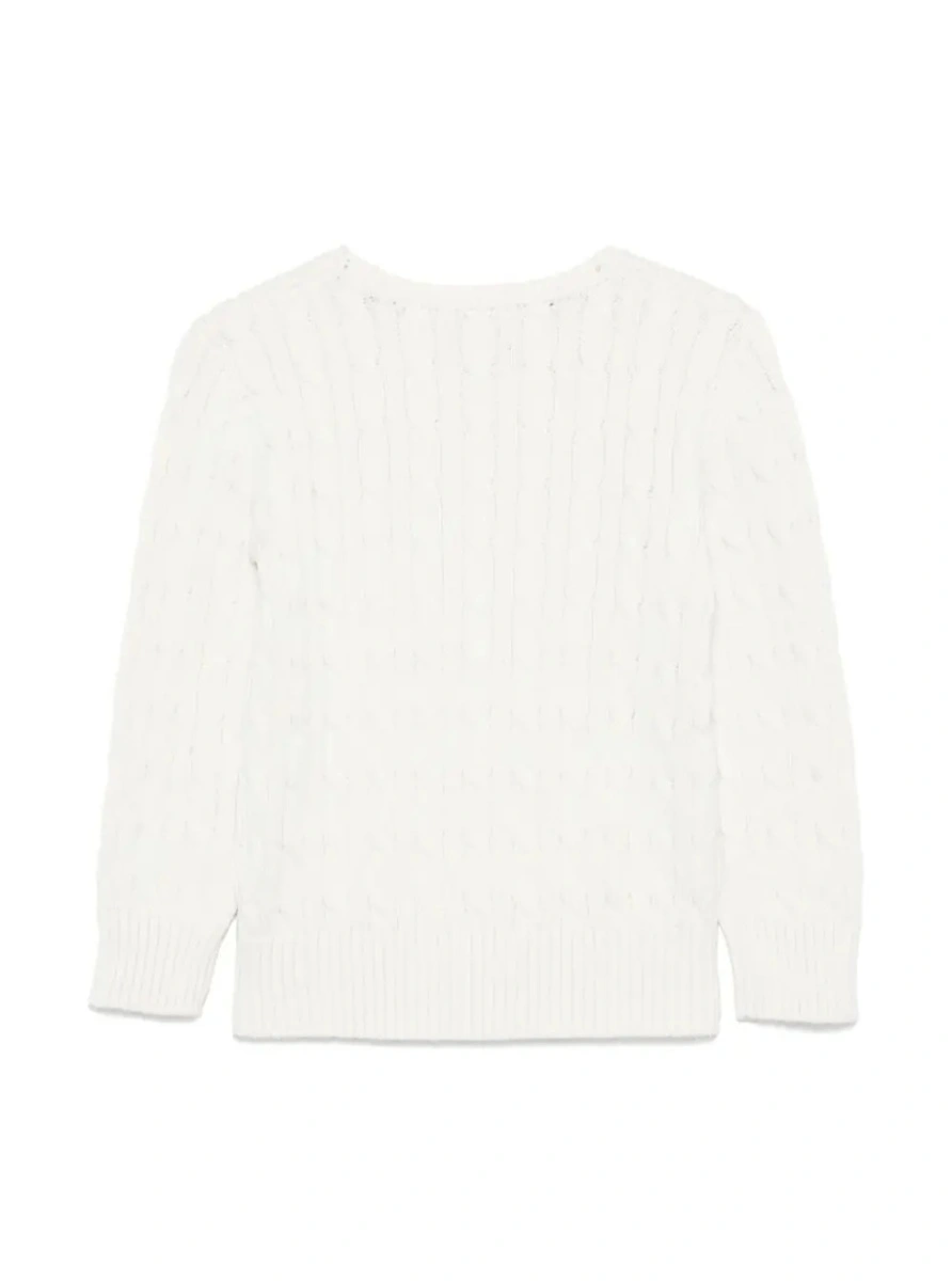 Pulover Ralph Lauren alb din bumbac - Img 2