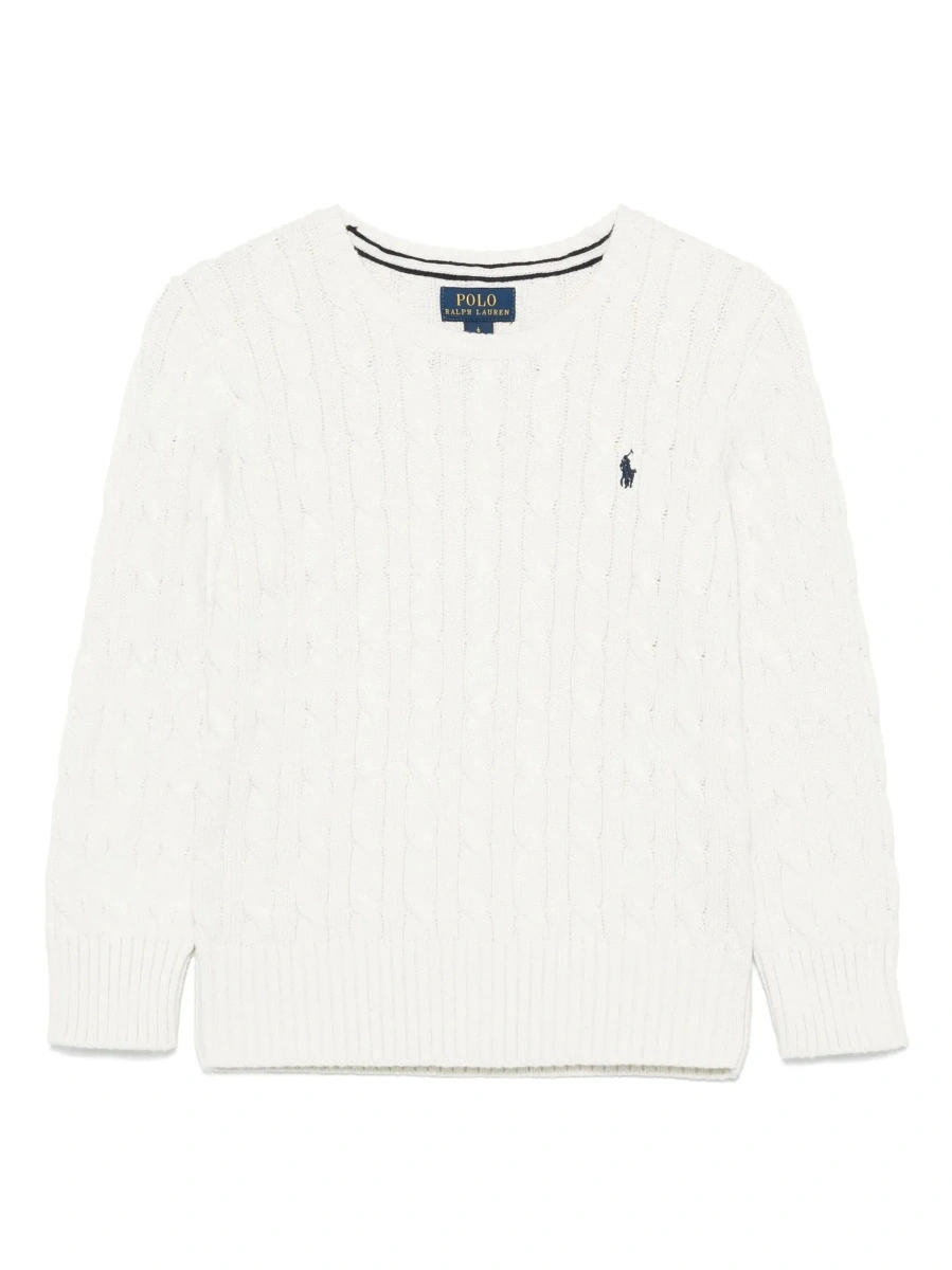 Pulover Ralph Lauren alb din bumbac - Img 6